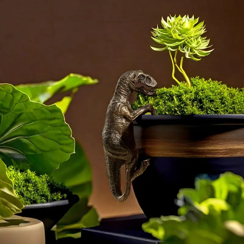 Hanging Flowerpot Resin Dinosaur Sculpture